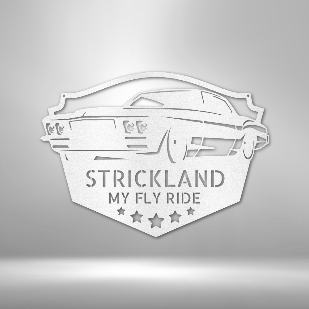 Classic Muscle Car Personalized - Steel Sign - Throttle Society